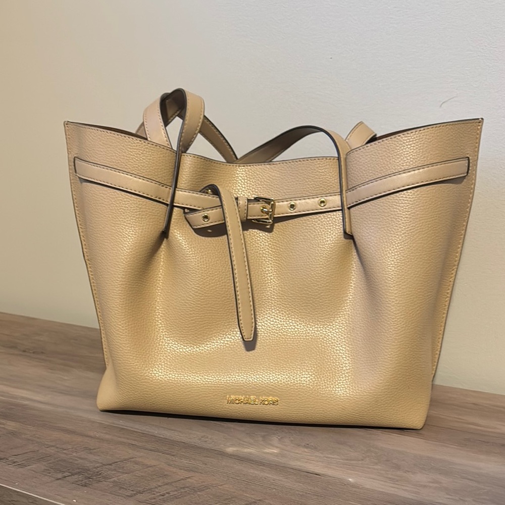 Michael Kors Tan Leather Tote Bag